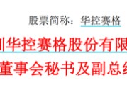 沧州华控赛格董事长、董秘、副总经理三高管同日辞职